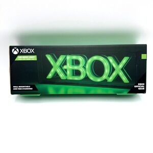 XBOX NEW Green LED Neon Light Free Standing Wall Mountable USB Official Paladone